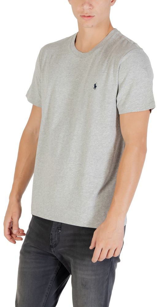 Ralph Lauren Gray Cotton T-Shirt Grijs