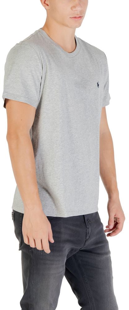 Ralph Lauren Gray Cotton T-Shirt Grijs