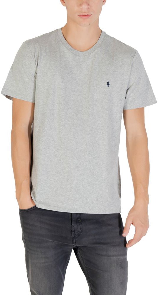 Ralph Lauren Gray Cotton T-Shirt Grijs