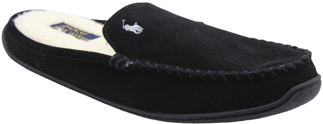 Ralph Lauren Pantoffel Black Zwart