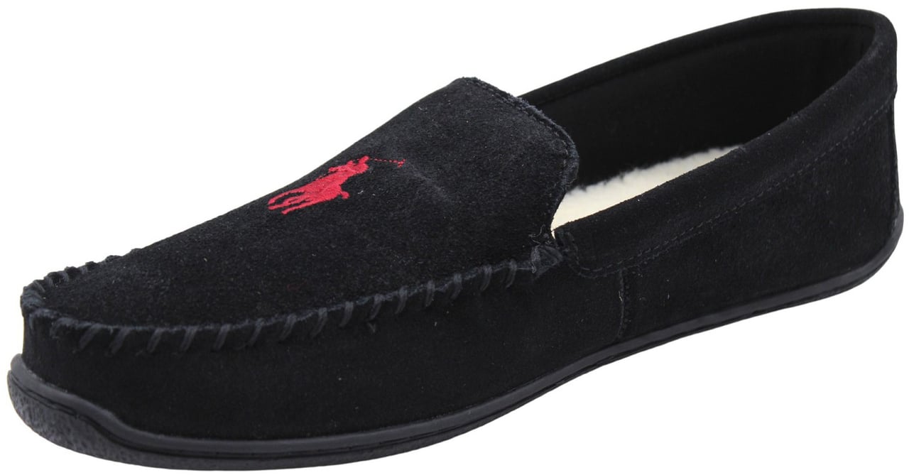 Ralph Lauren Pantoffel Black Zwart