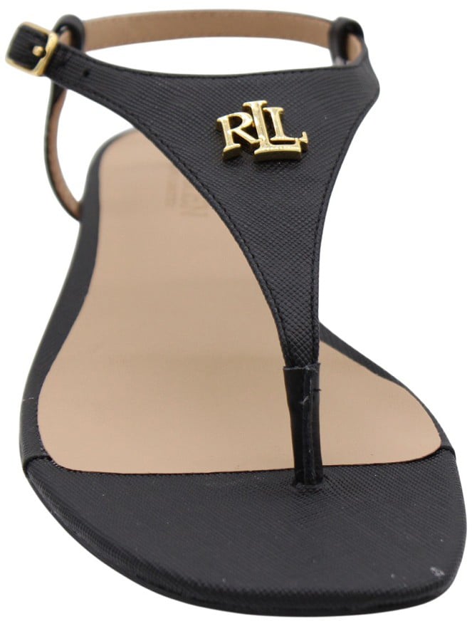Ralph Lauren Teenslipper Black Zwart