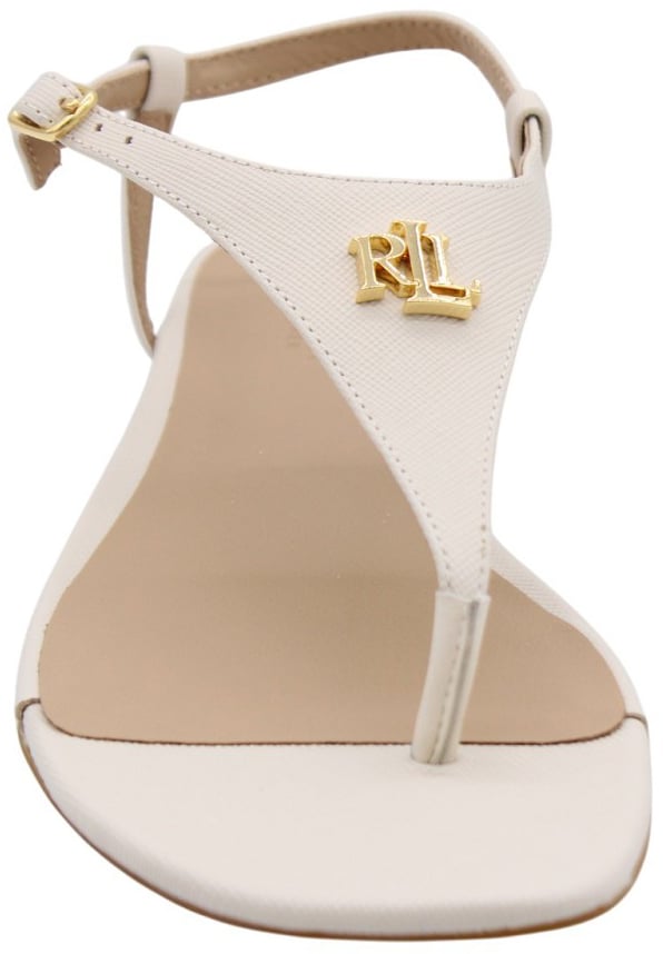 Ralph Lauren Teenslipper White Wit