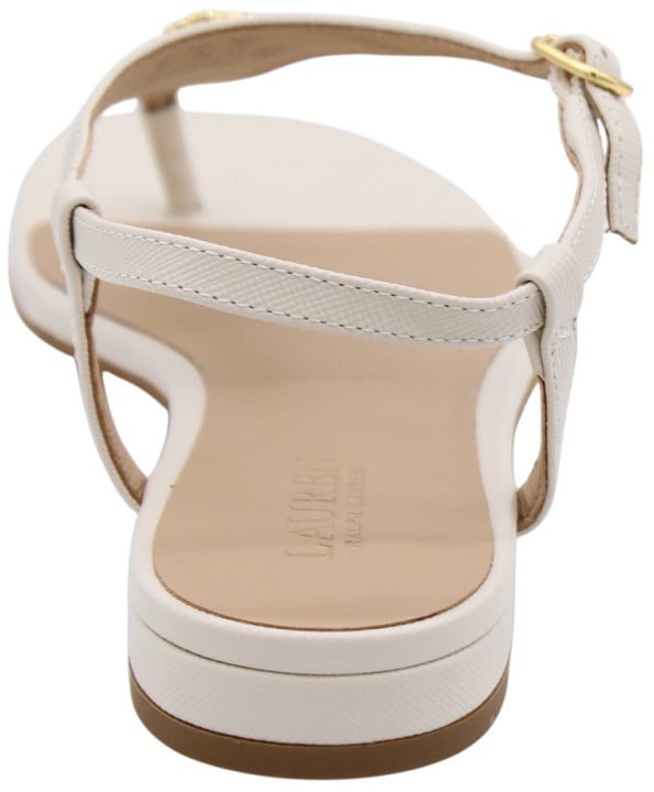 Ralph Lauren Teenslipper White Wit