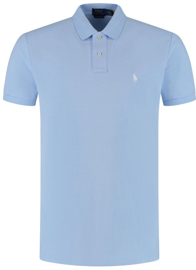 Ralph Lauren Polo Shirt Custom Slim Fit Blauw
