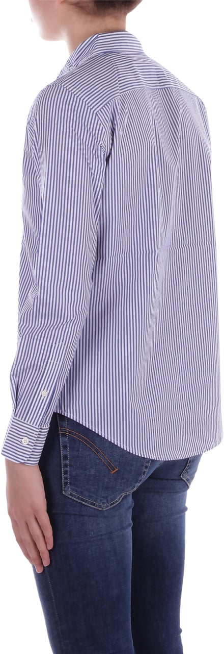 Ralph Lauren Shirts Blu White Blauw