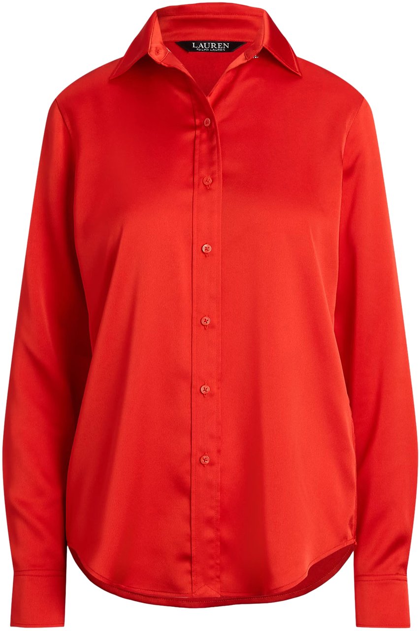 Ralph Lauren Shirts Bright Vermilion Rood