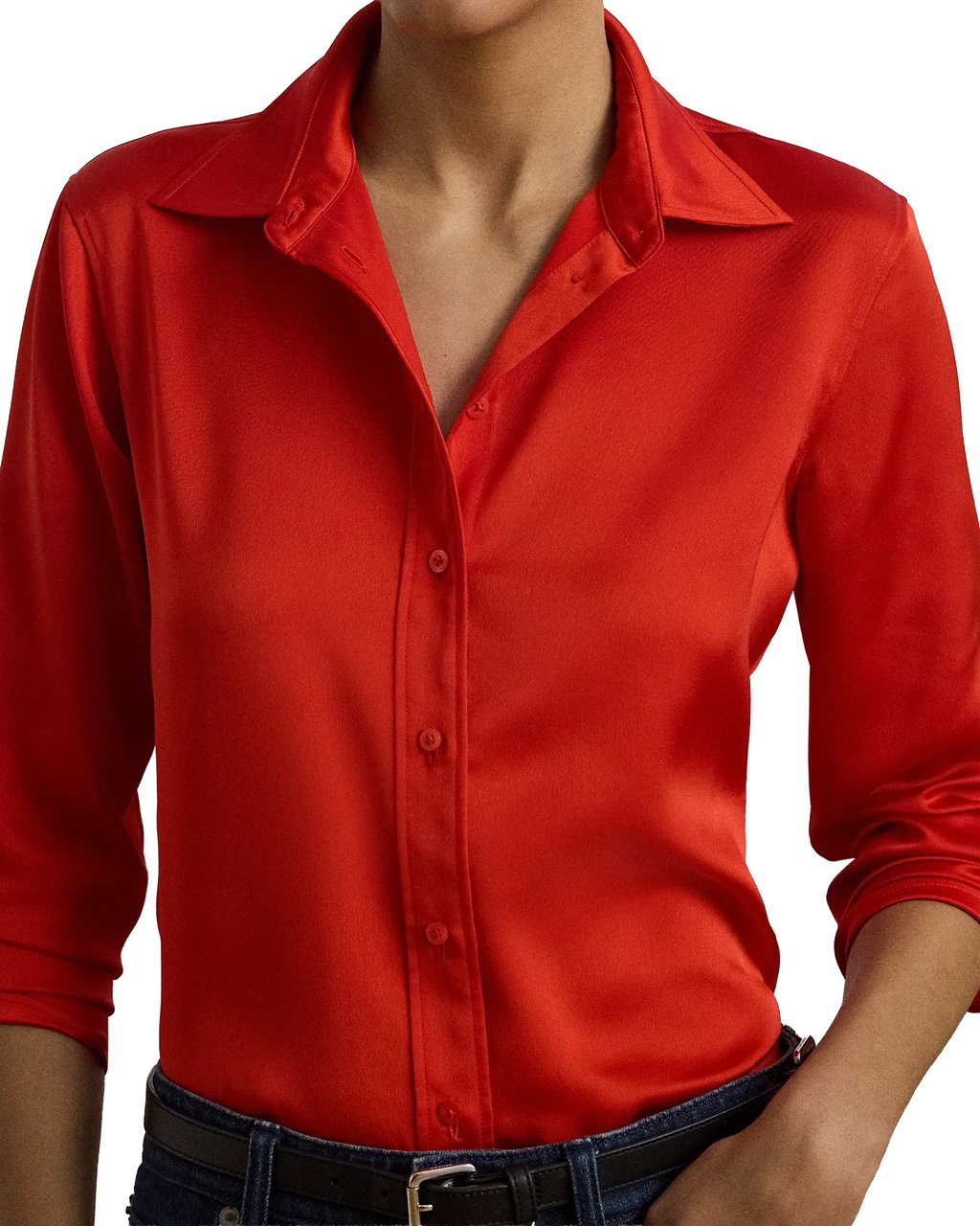 Ralph Lauren Shirts Bright Vermilion Rood