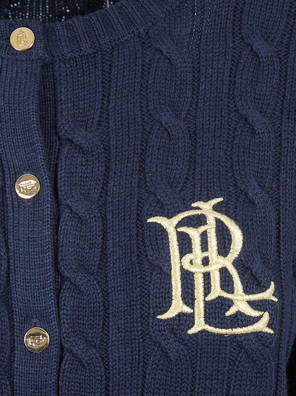 Ralph Lauren LAUREN RALHAN-LONG SLEEVE-CARDIGAN Lichtblauw