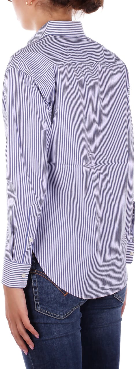 Ralph Lauren Shirts Blu White Blauw