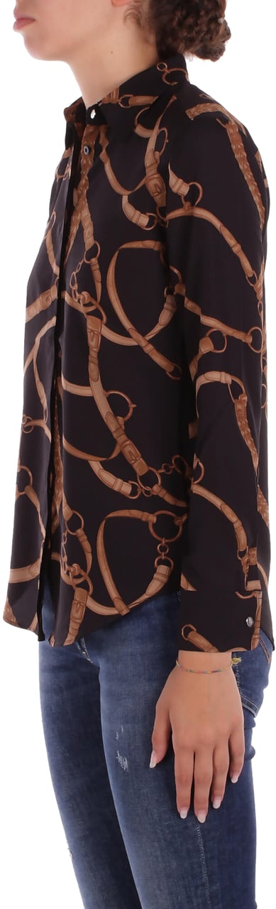 Ralph Lauren Shirts Black Tan Zwart