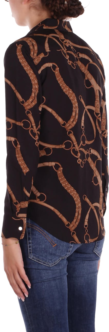 Ralph Lauren Shirts Black Tan Zwart