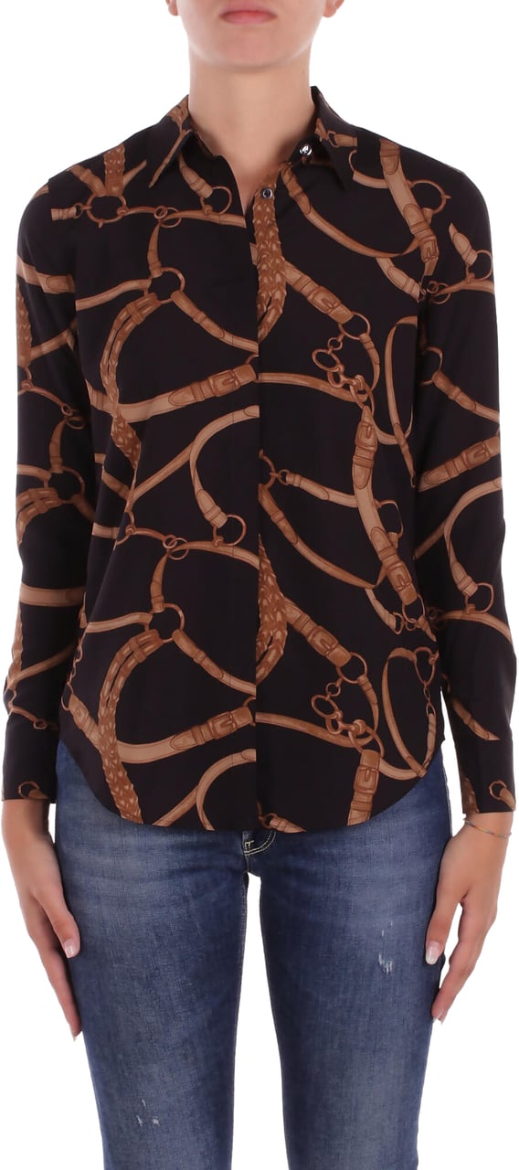 Ralph Lauren Shirts Black Tan Zwart