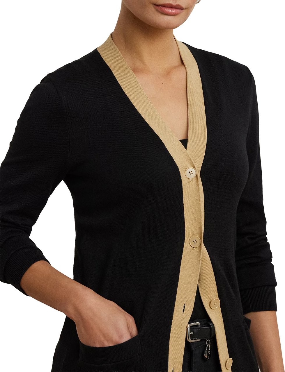 Ralph Lauren Sweaters Black/Birch Tan Zwart