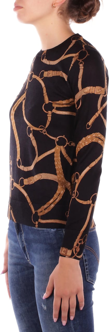 Ralph Lauren Sweaters Black Tan Zwart