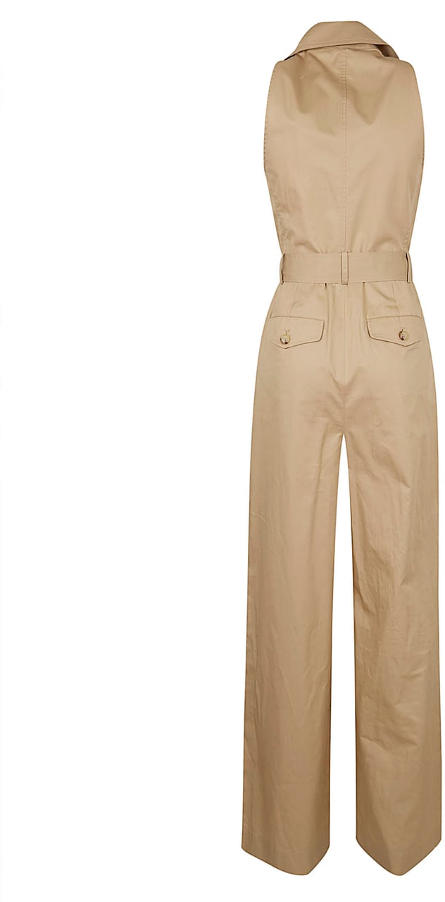 Ralph Lauren LAUREN WOVEN-WIDE LEG-JUMPSUIT Maroon