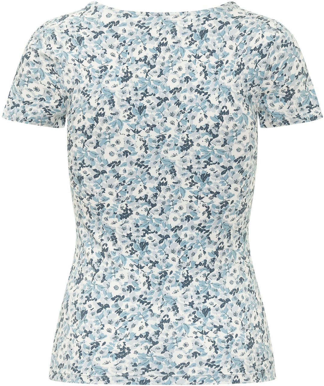 Ralph Lauren Top a Maniche Corte con Scollo Quadrato Wit