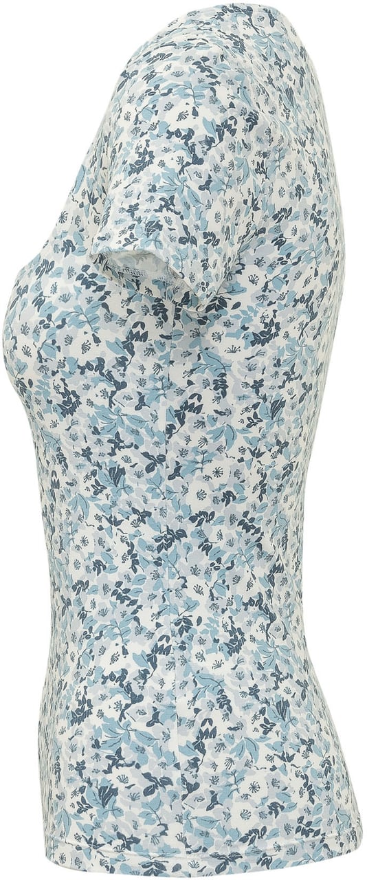 Ralph Lauren Top a Maniche Corte con Scollo Quadrato Wit