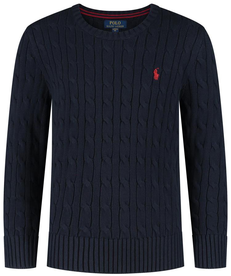 Ralph Lauren Ls Cable Cn-tops-sweater Blauw