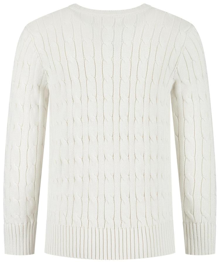 Ralph Lauren Ls Cable Cn-tops-sweater Wit