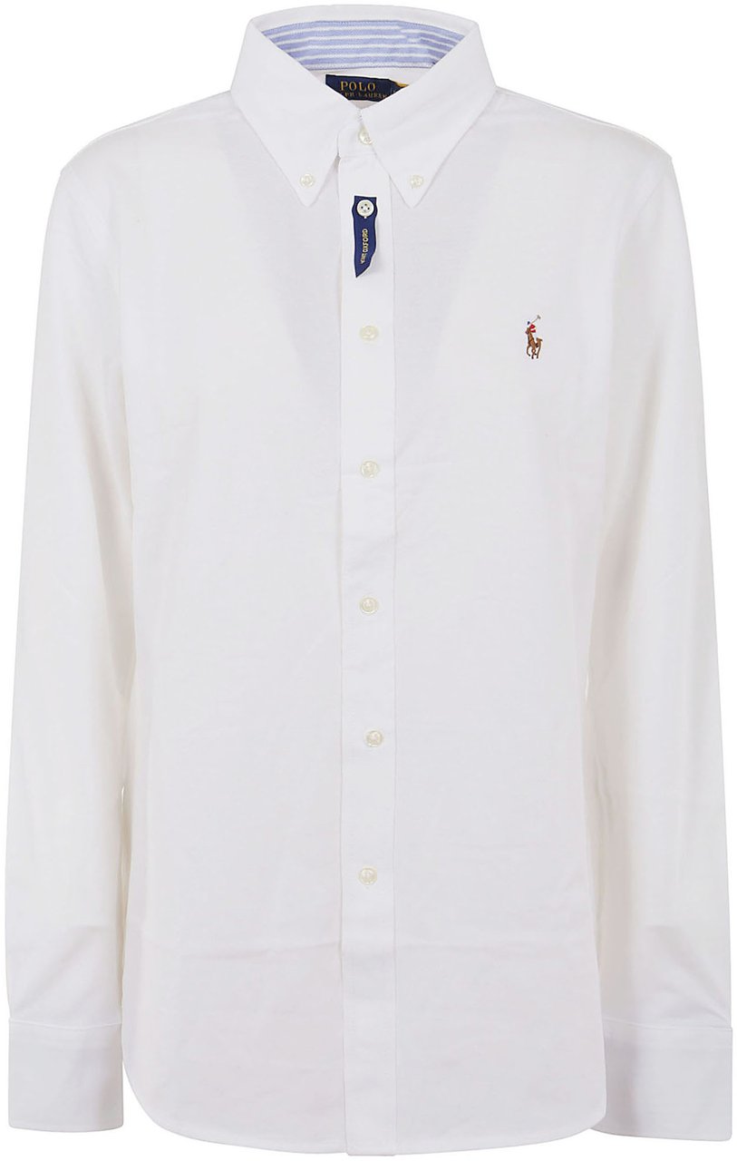 Ralph Lauren POLO RALPH LAUREN LS HEIDI-SKINNY-LONG SLEEVE-KNIT Wit