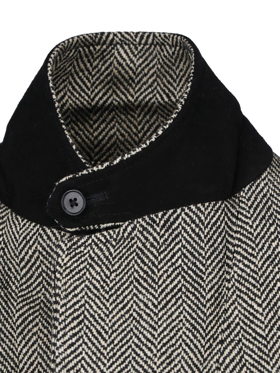 Ralph Lauren Tailored Herringbone Jacket with Notched Lapel Grijs