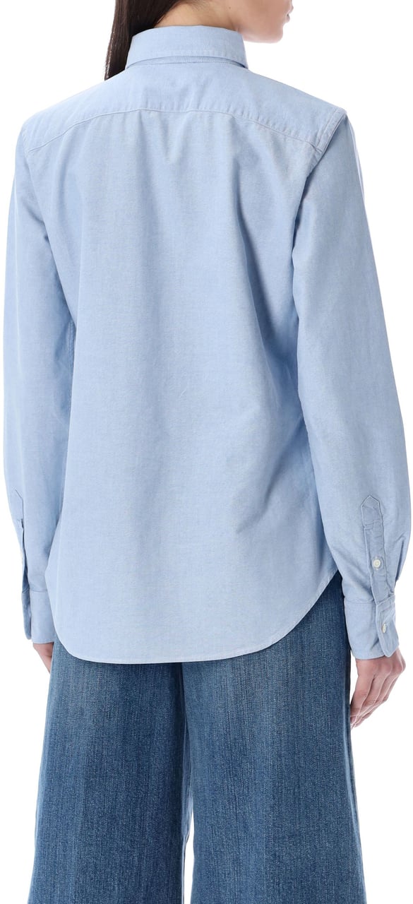 Ralph Lauren Classic Oxford Shirt Blu Blauw