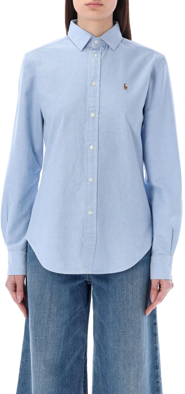 Ralph Lauren Classic Oxford Shirt Blu Blauw