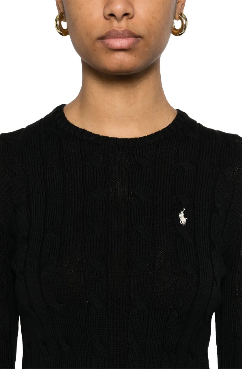 Ralph Lauren cable knit cotton crewneck sweater divers Divers