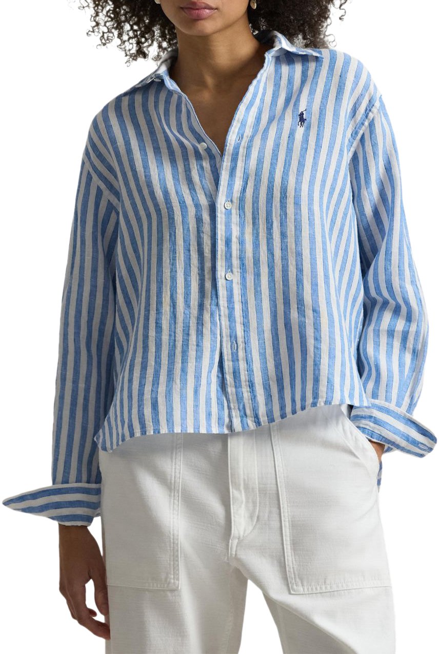 Ralph Lauren Shirts 1993 White Blue Multi Wit