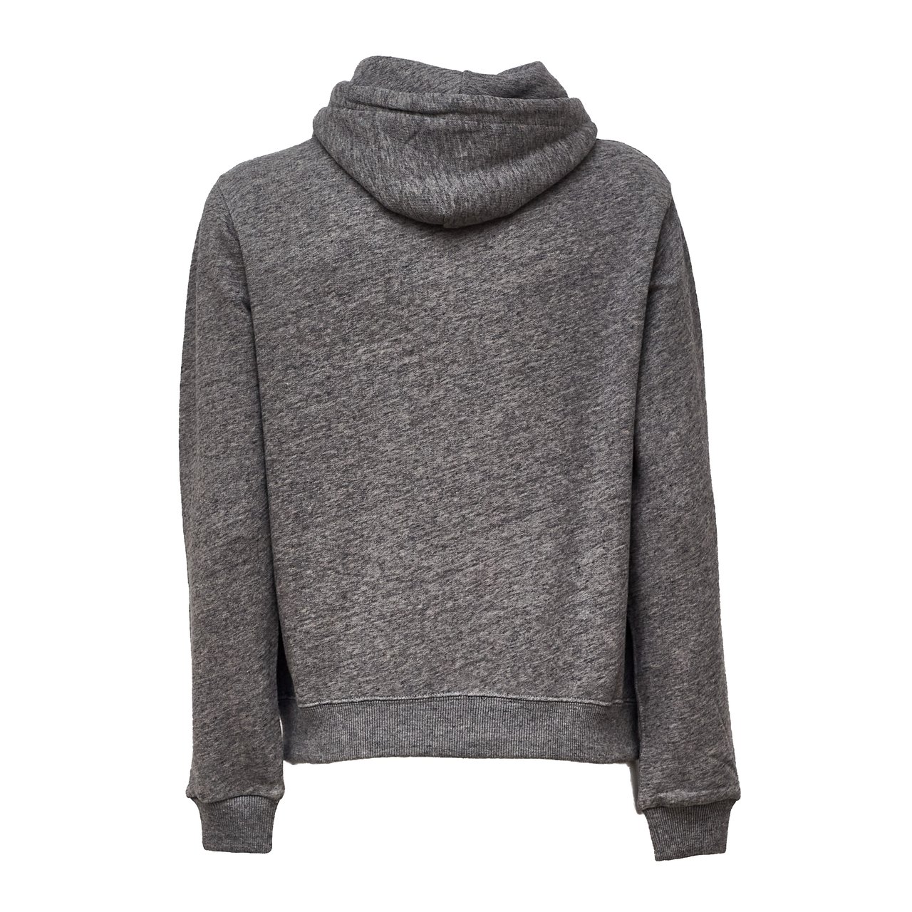 Ralph Lauren Full-Zip Cotton Fleece Hoodie with Embroidered Pony Detail Grijs
