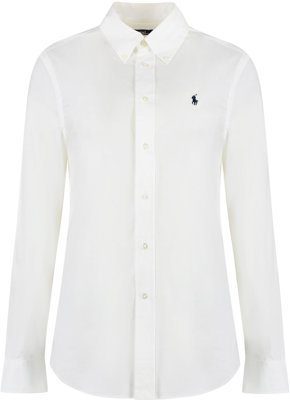 Ralph Lauren Stretch cotton shirt Grijs