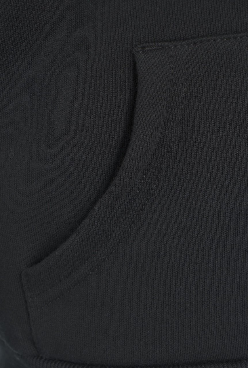 Ralph Lauren Zip hoodie with logo embroidery Zwart