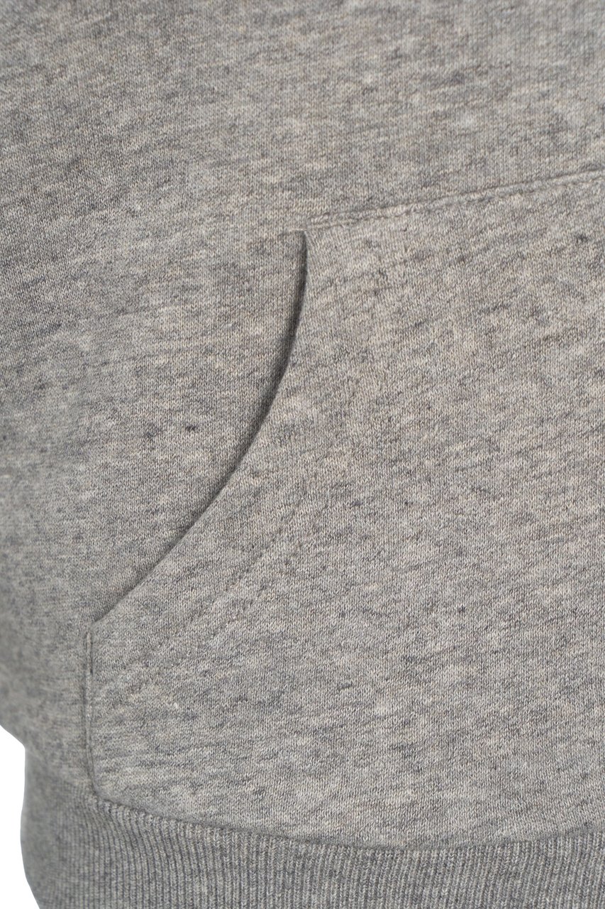 Ralph Lauren Zip hoodie with logo embroidery Beige