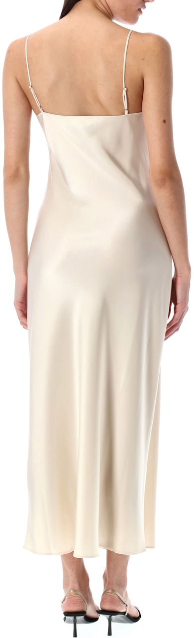 Ralph Lauren Satin Long Dress Champagne Beige