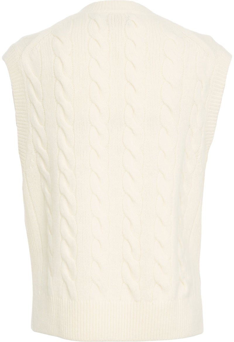 Ralph Lauren Pullover with cable knit pattern Wit