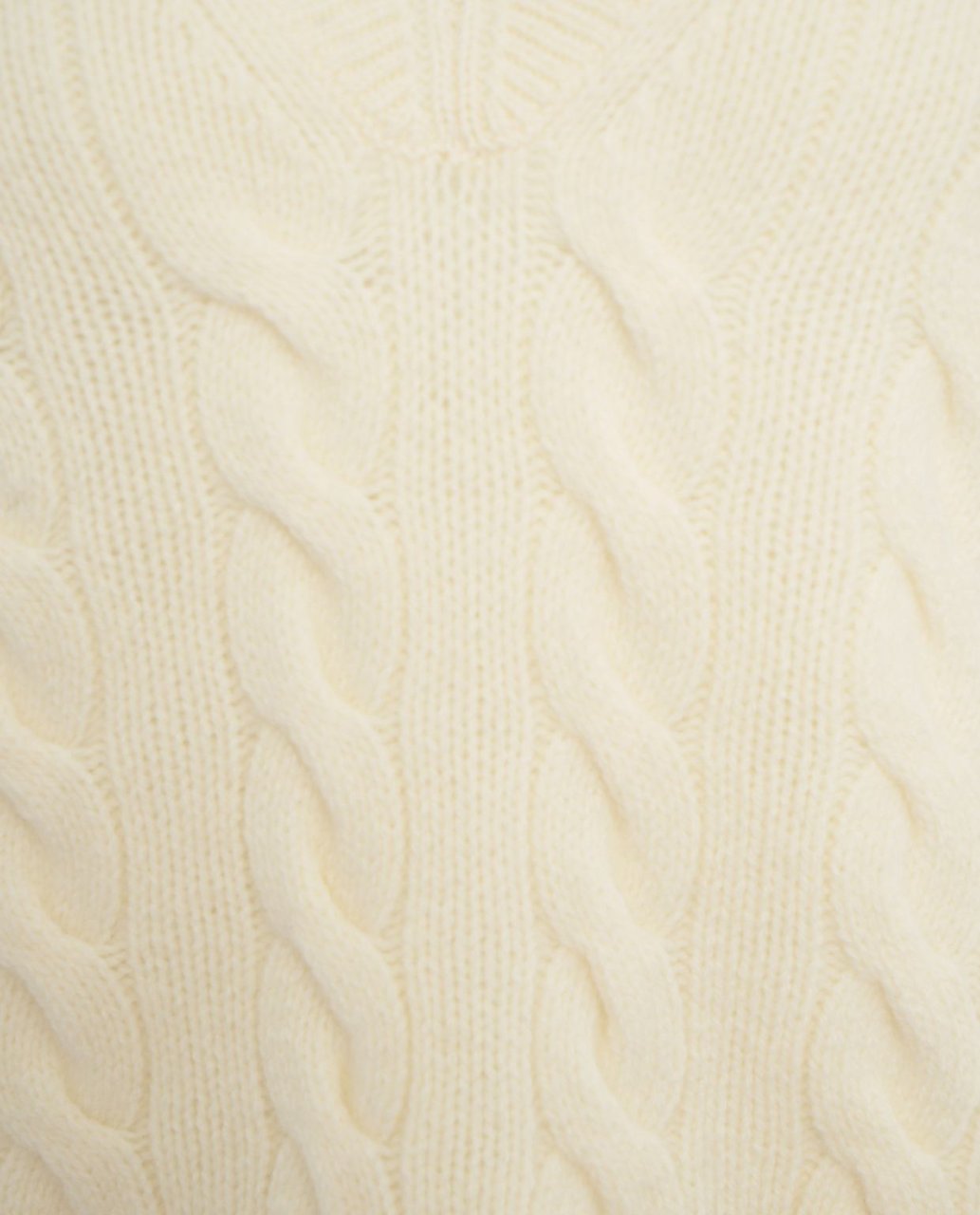 Ralph Lauren Pullover with cable knit pattern Wit