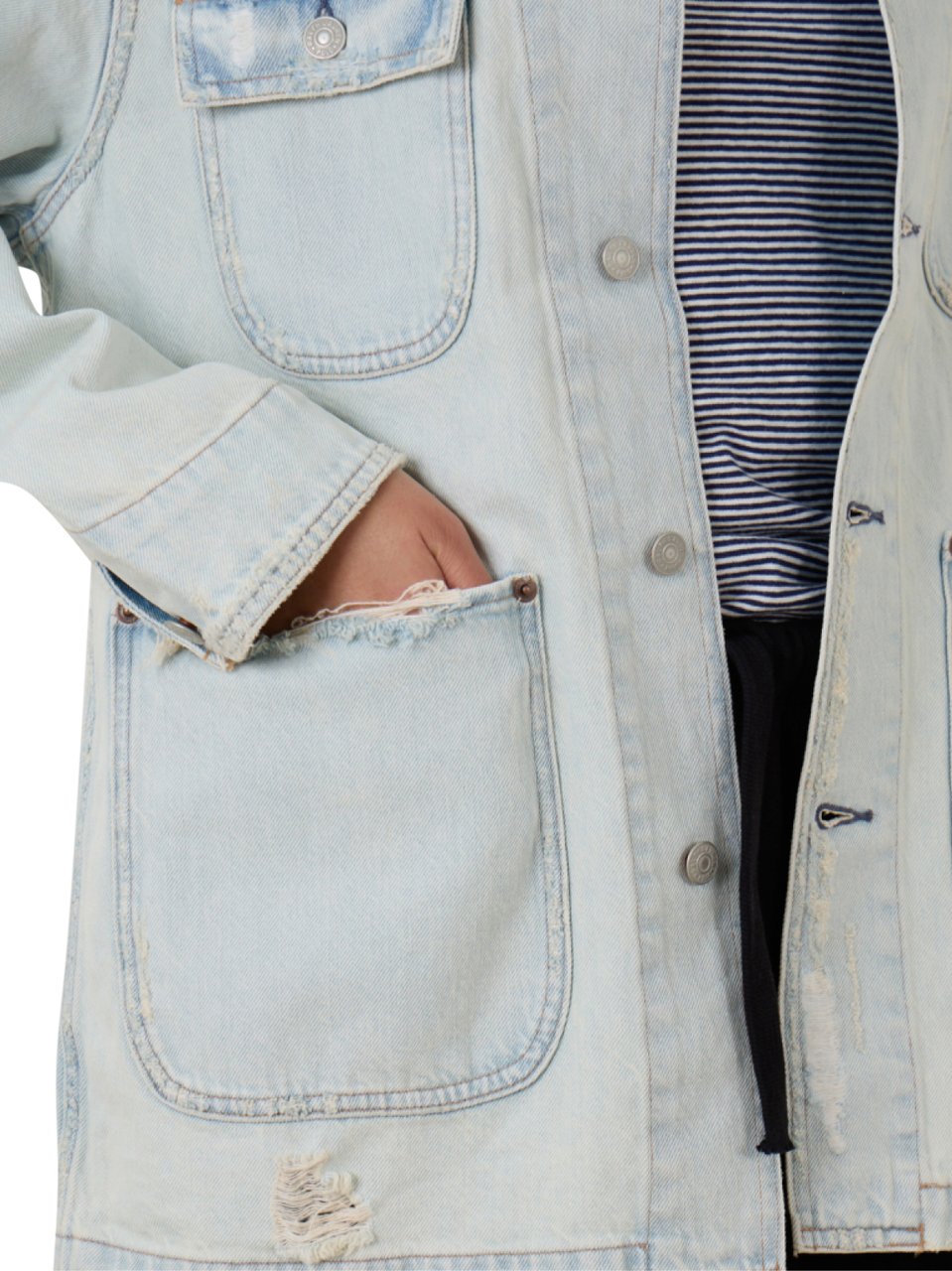 Ralph Lauren Motta Wash Workwear Denim Jacket Blauw