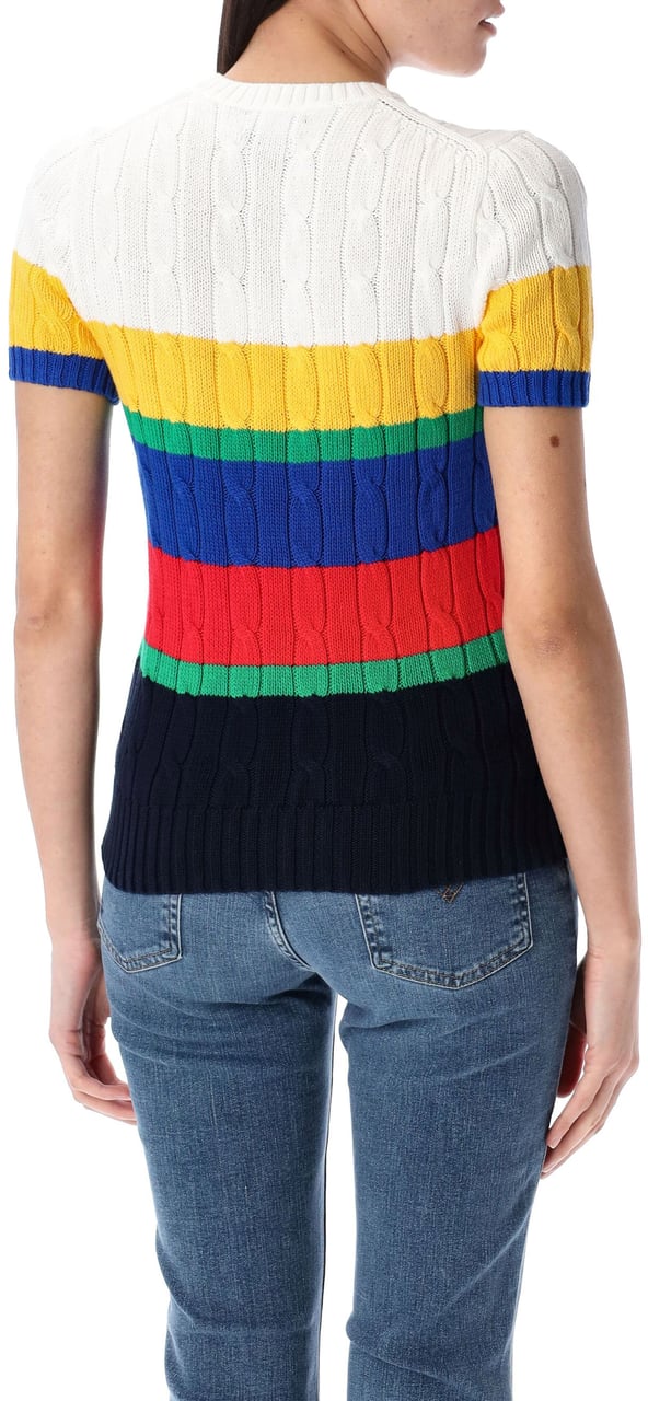 Ralph Lauren Knit Mc Striped Blue Satrun Multi Blauw