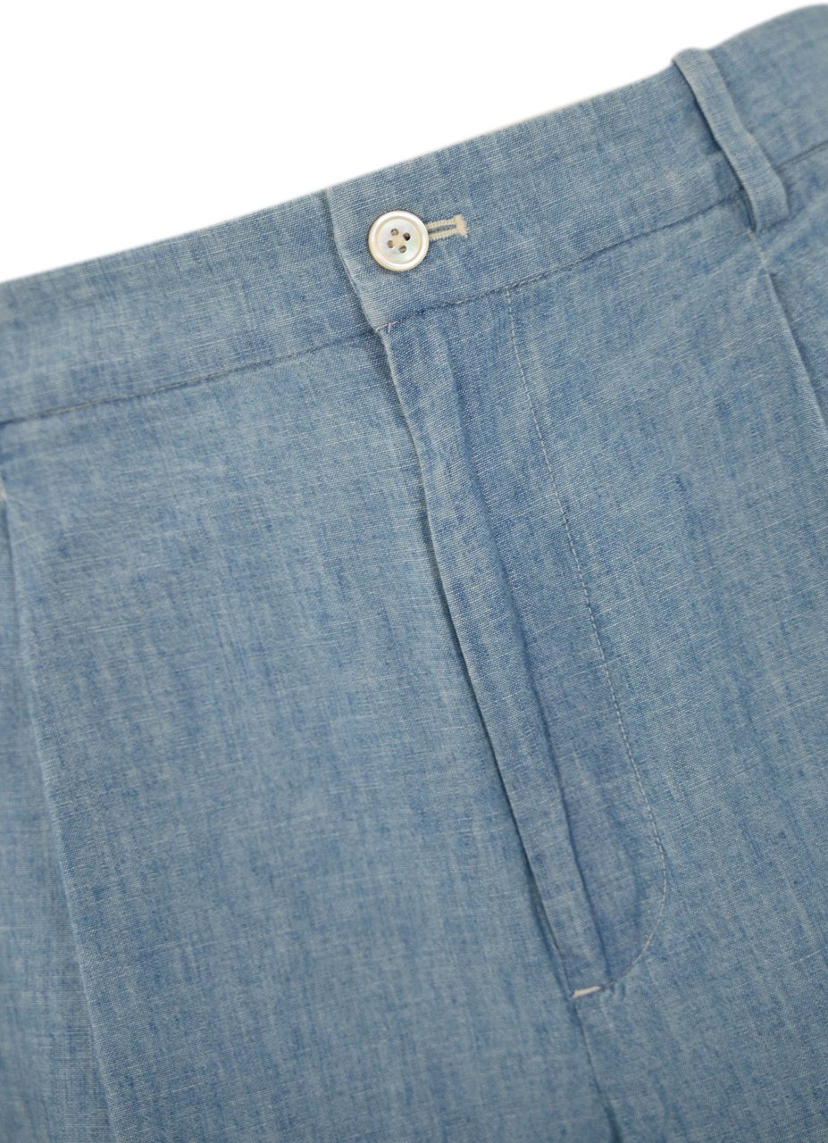 Ralph Lauren Shorts Chmbry Blu Blauw