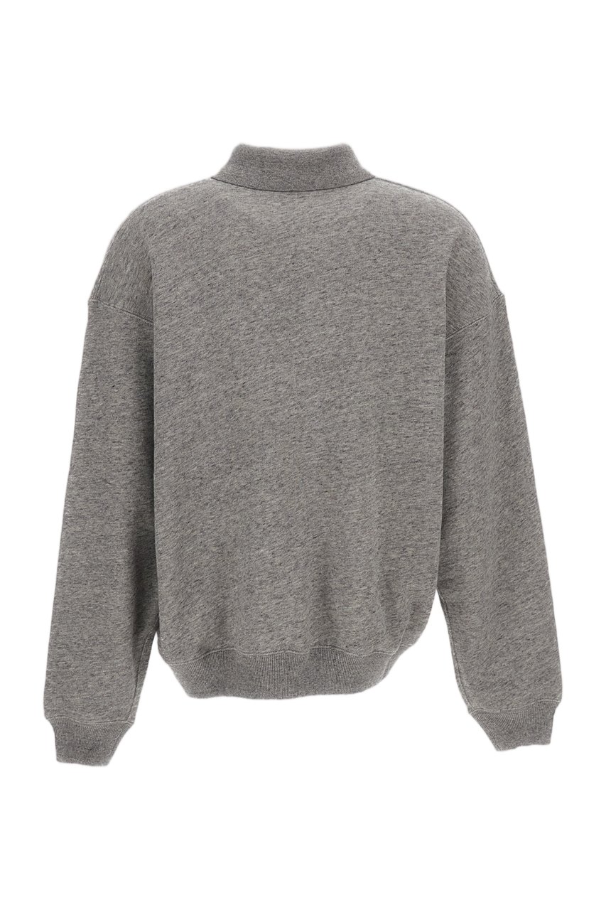 Ralph Lauren Relaxed-Fit Sweatshirt With Classic Polo Collar And Embroidered Logo Grijs