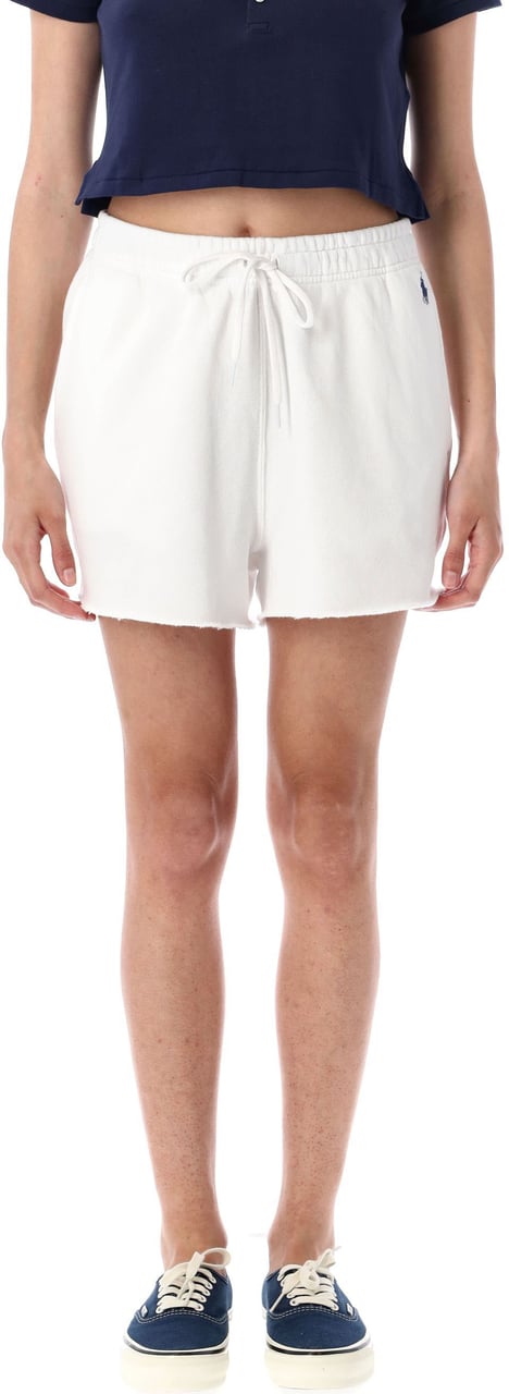 Ralph Lauren Short Fleece Bianco Wit