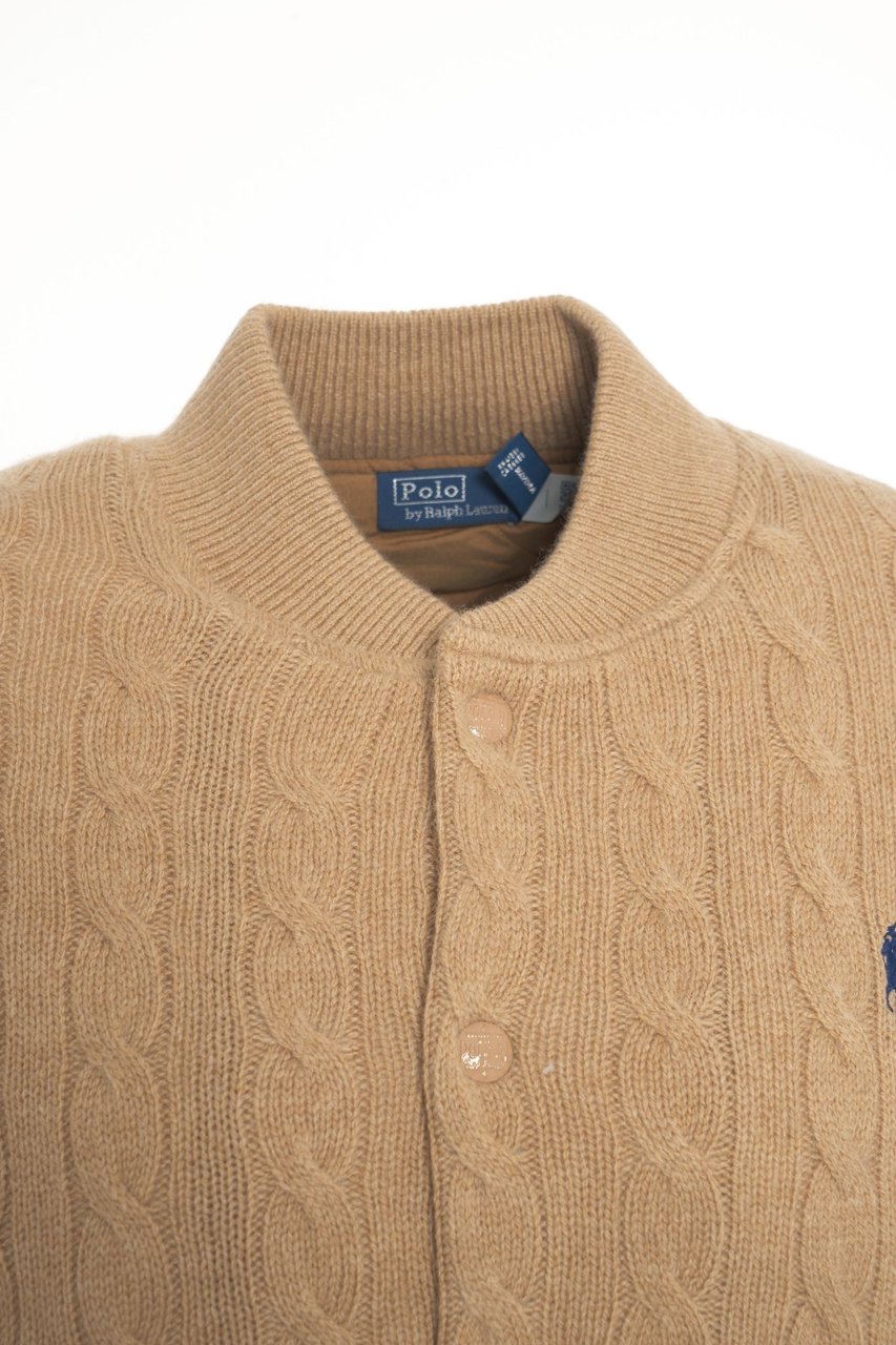 Ralph Lauren Cable knit bomber Beige