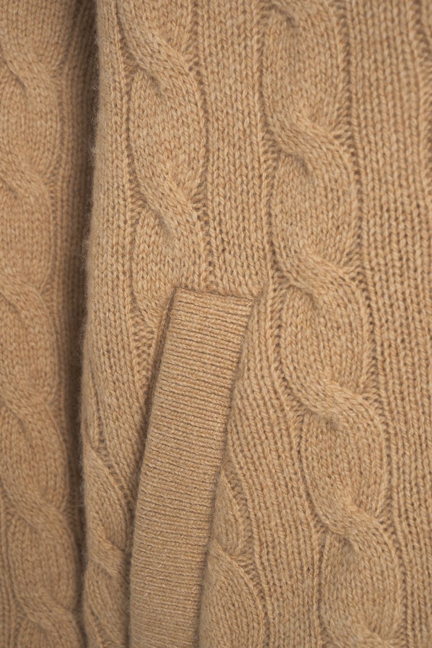 Ralph Lauren Cable knit bomber Beige