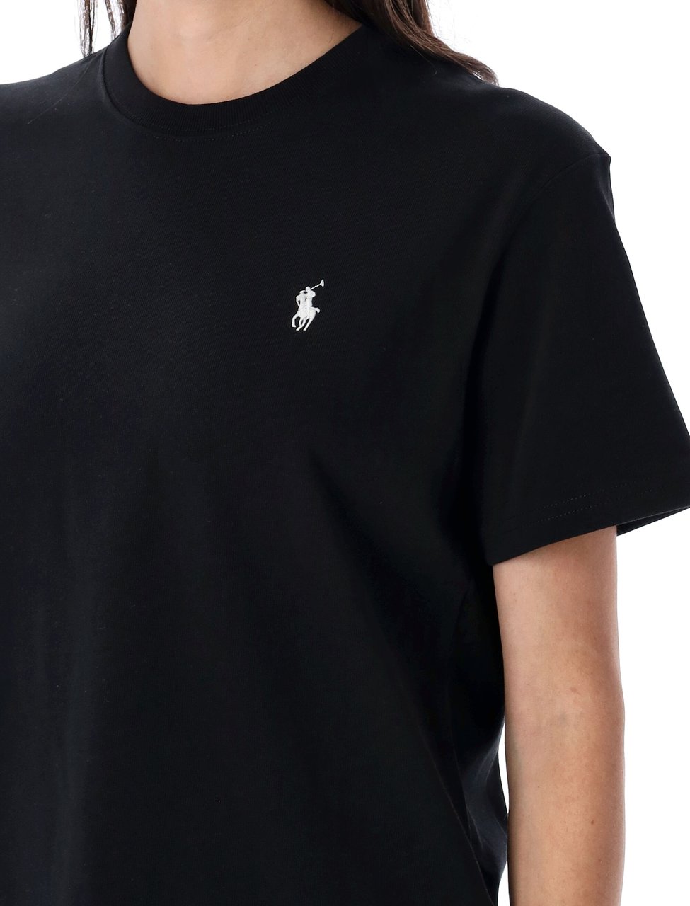 Ralph Lauren Hw Ss Tee-Short Sleeve-T-Shirt Nero Zwart