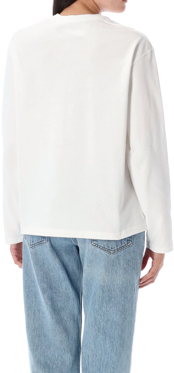 Ralph Lauren Tshirt Ls Bianco Wit