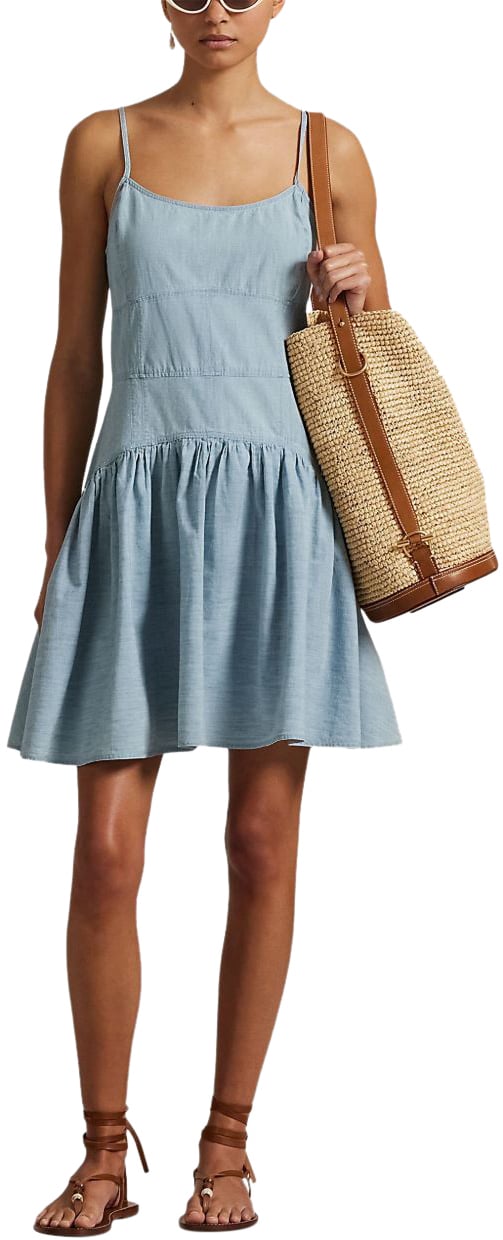 Ralph Lauren Dresses Chambray Blauw