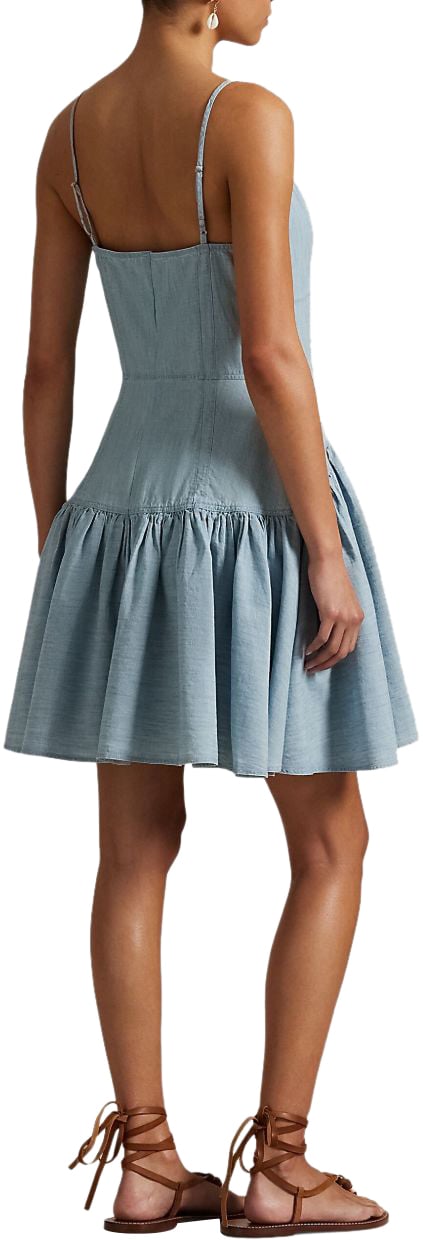 Ralph Lauren Dresses Chambray Blauw