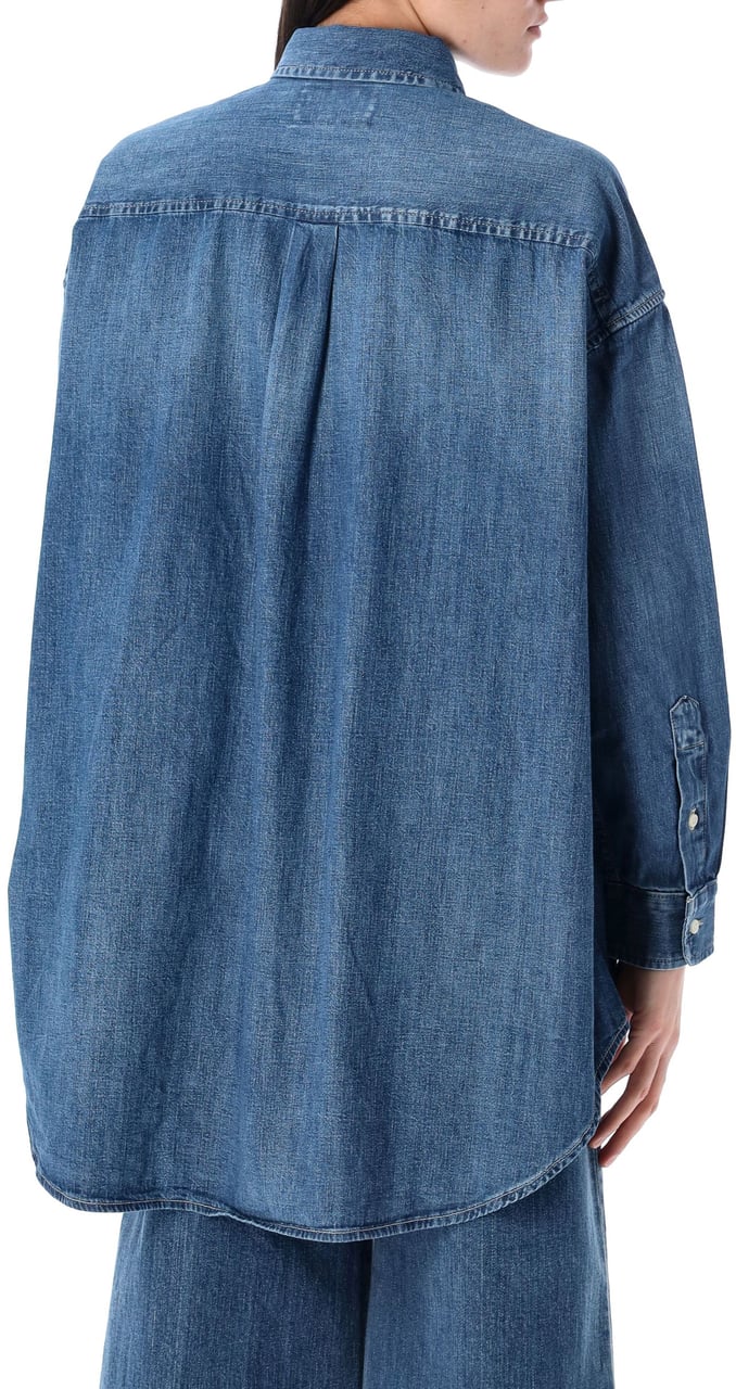 Ralph Lauren Overshirt Denim Blu Blauw