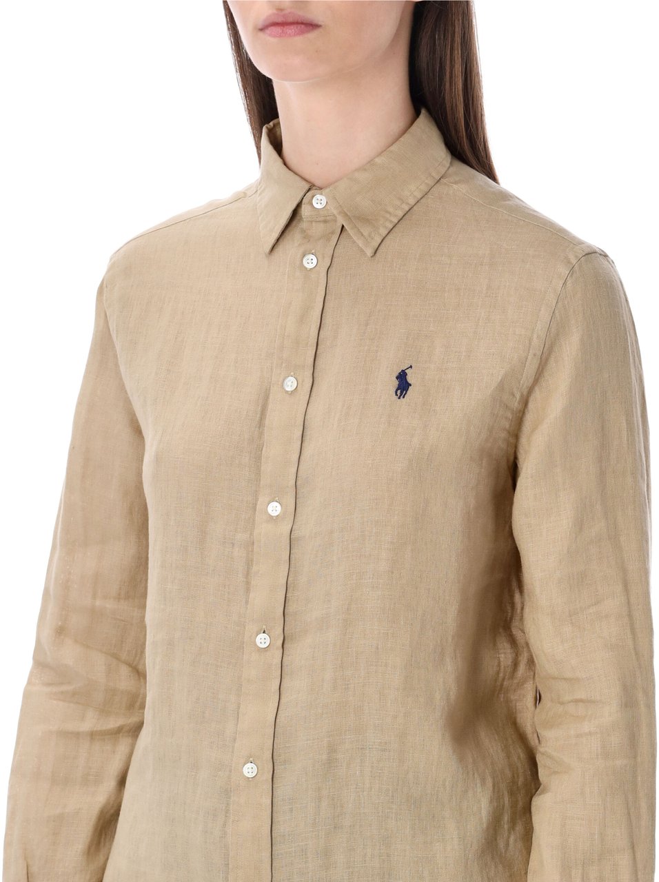 Ralph Lauren Linen Shirt Beige Beige
